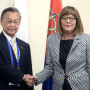 15 October 2019 National Assembly Speaker Maja Gojkovic and the Parliament Speaker of Thailand Chuan Leekpai